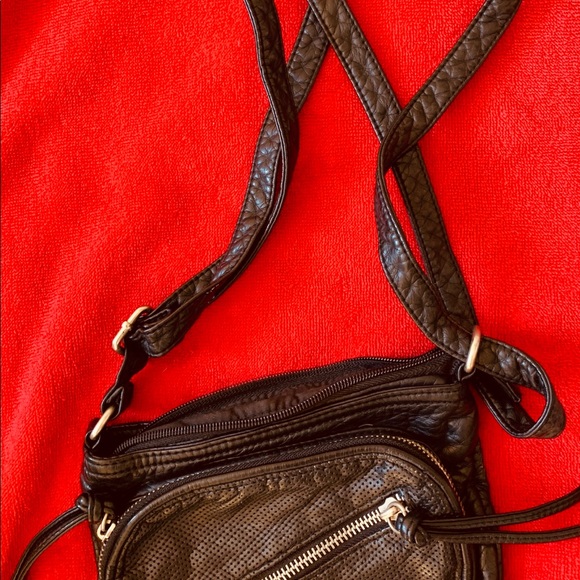 Aeropostale Bags Small Black Purse With Zippers Poshmark